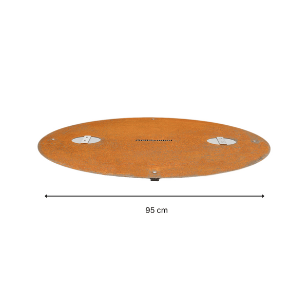 corten steel lid for the lucas dimensions